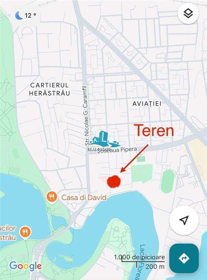 Vanzare teren Aviatiei, zona Caramfil, 2165 mp, pretabil proiect imobiliar - 