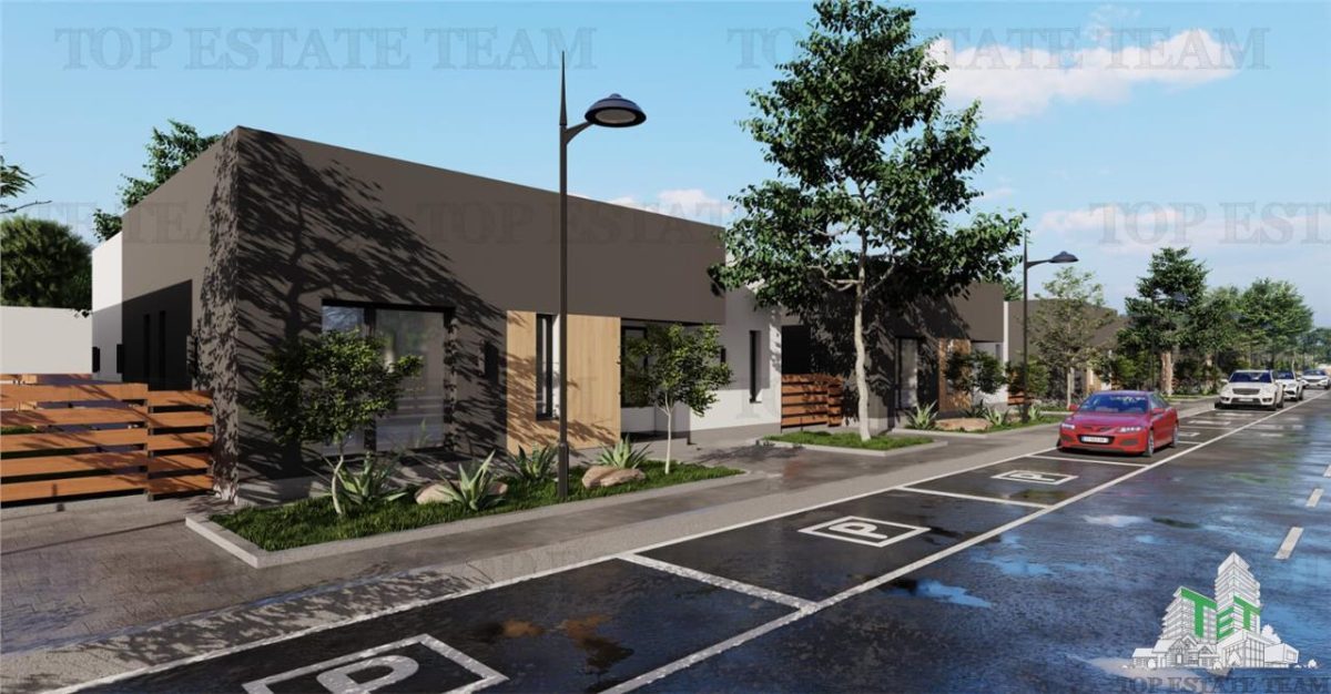 Vila stil mediteraneean, moderna, cu 4 camere ( parter ) si curte generoasa 400mp, incalzire in pardoseala, pompa de caldura, in Domnesti Ilfov - 