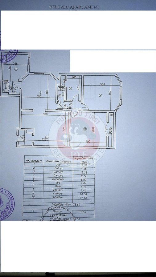 TNB | 3camere | 2 bai | etaj 3/4 | Lift | Centrala | 81mp | U3 | B11235 - foto 10