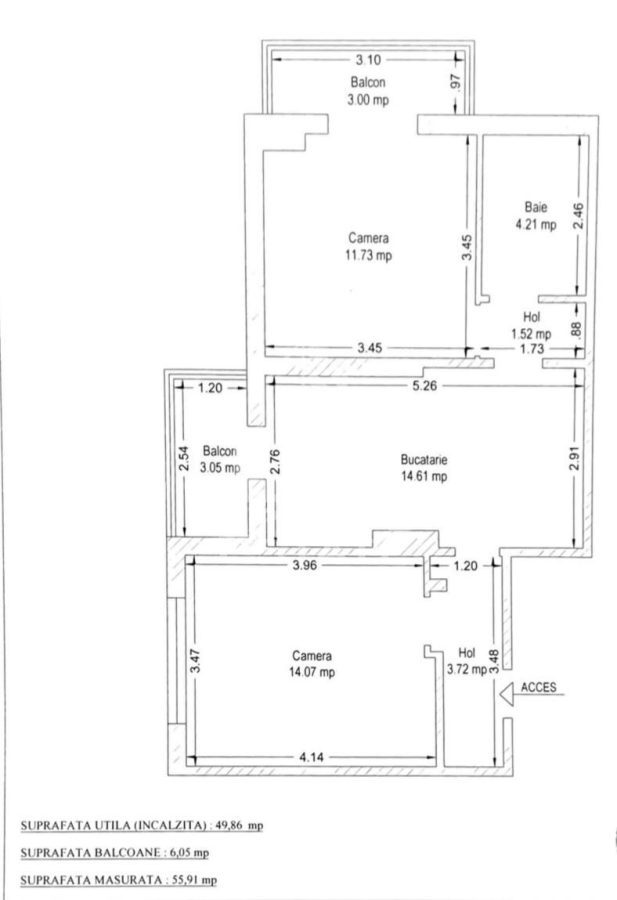 Apartament 2 camere de vanzare,zona Dorobantilor, Timisoara - foto 13