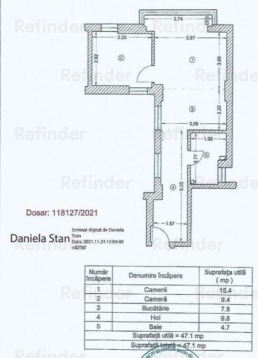 Vanzare apartament 2 camere | Universitate | Km O | bloc nou 2023 | etaj 2/4 | neutilizat | - foto 12