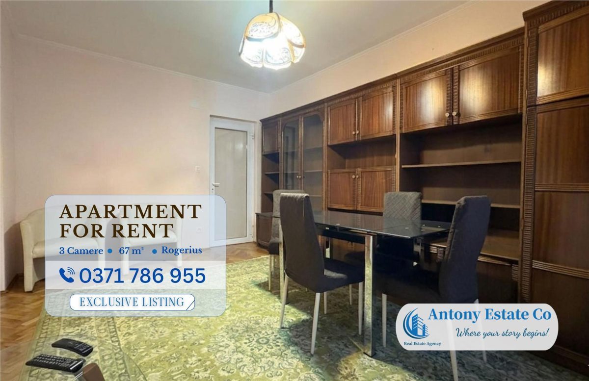 Apartament de inchiriat, 3 camere, Transilvaniei, Rogerius - 