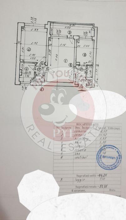 Complex Apusului | Apartament 2 camere | Semidec | 51mp | B12645 - foto 9