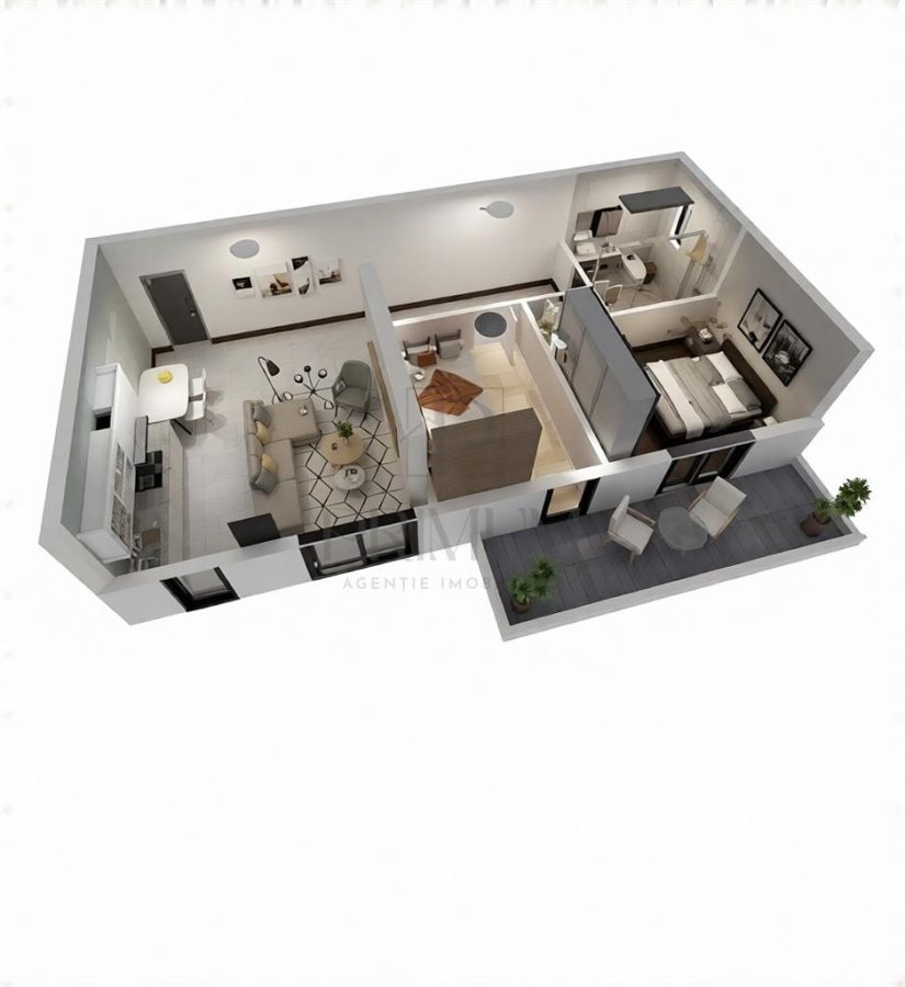 TORONTALULUI 3 CAM | 1 LOC PARCARE| TERASA | INCALZIRE PARDOSEALA | BLOC NOU - foto 6