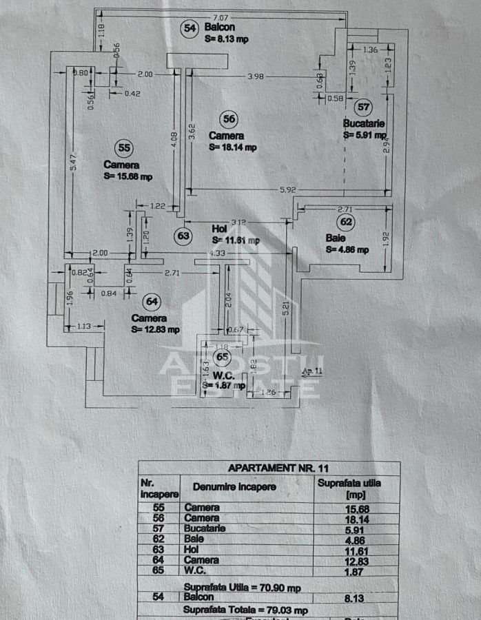 Apartament 3 camere de vanzare,bloc nou, zona Aradului Timisoara - foto 12