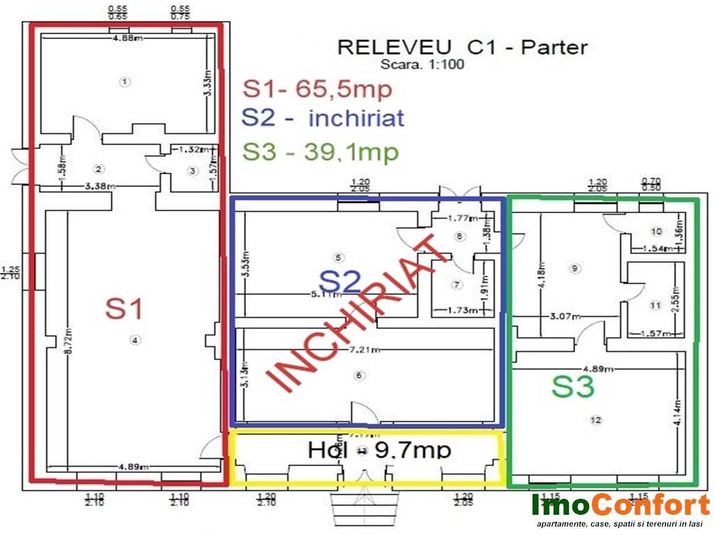 Spatii pentru birouri-cabinete, situate ultracentral - 