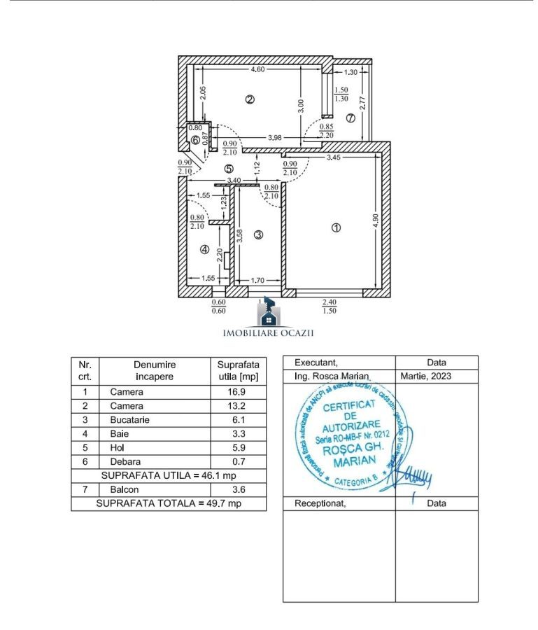Apartament 2 Camere Decomandat Berceni - Covasna - foto 8