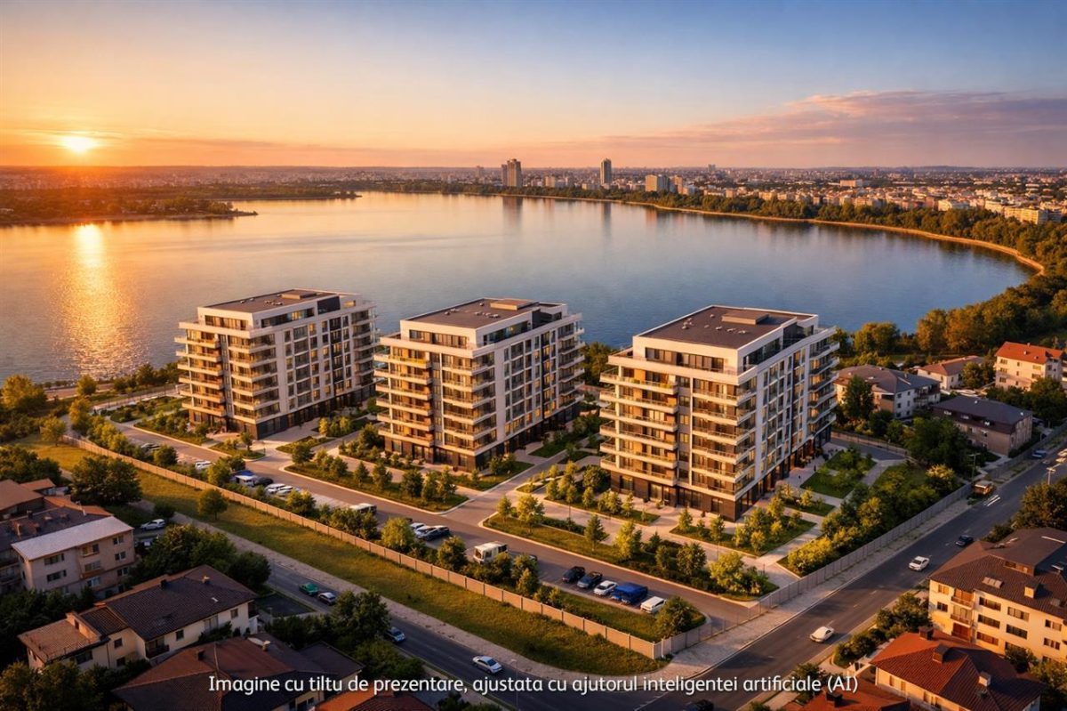 Teren 3771 mp,zona Lacul Morii, Vedere catre lac - 