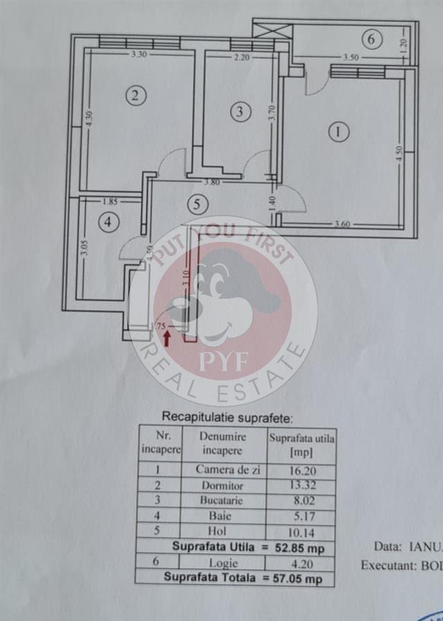 Parcul Liniei | 2 camere | Decomandat | 57mp | B12889 - foto 8