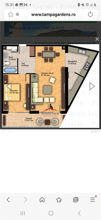 APARTAMENT 2 CAMERE IN TAMPA GARDENS, CARTIER RACADAU - VALEA CETATII - foto 15