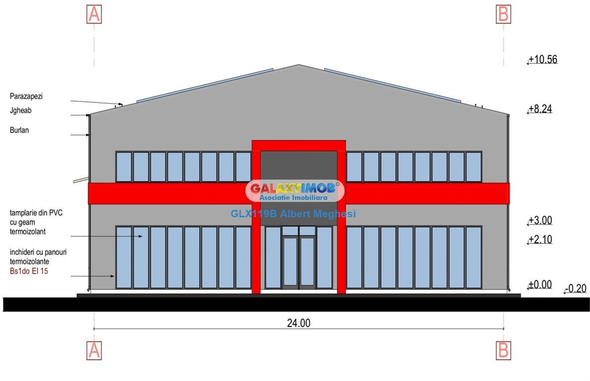 Vanzare Hala 1170 mp deschidere DN3 centura A0 - 