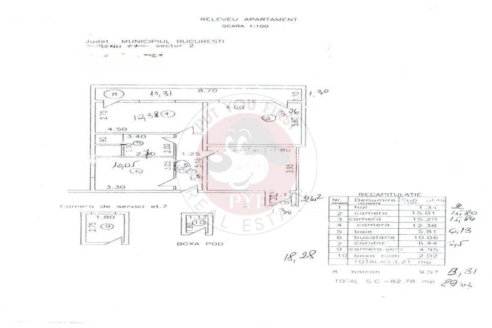 Ambasada Mexicului | 3 camere | 83mp | Semidecomandat | RS I | B13004 - foto 8
