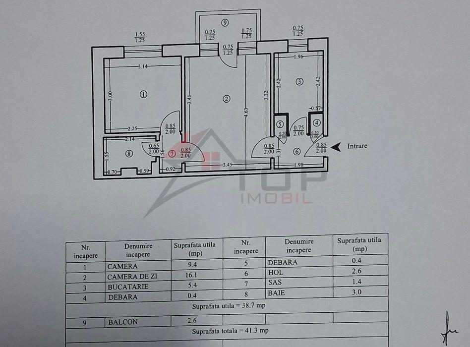 Etaj 1, fara risc, 2 camere semidecomandat zona Mircea cel Batran - 