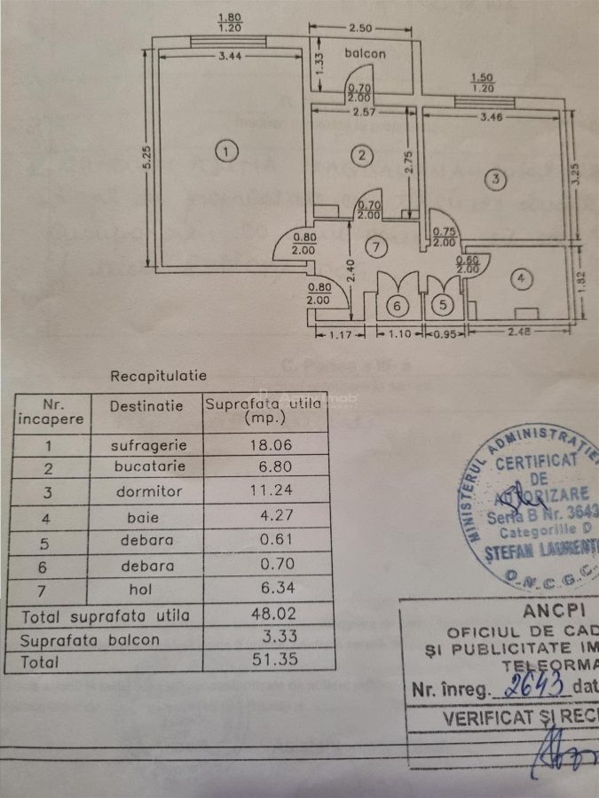 Apartament 2 cam decomandat zona 800 - foto 3
