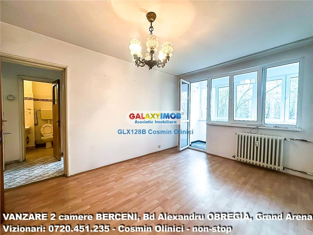 Apartament 2 camere Bd Obregia etaj 2 aproape Grand Arena 50 mp - 