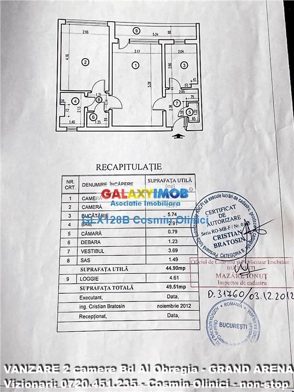 Apartament 2 camere Bd Obregia etaj 2 aproape Grand Arena 50 mp - foto 5