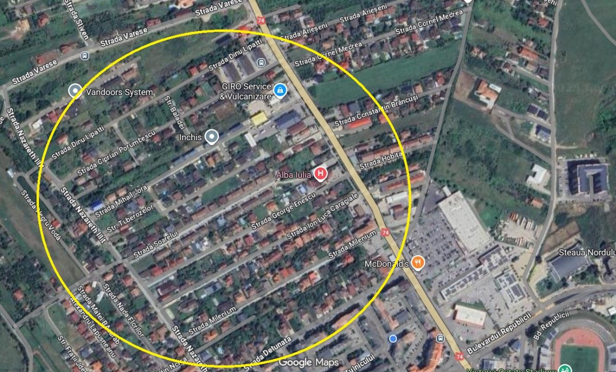 Teren intravilan, 500 mp, deschidere la doua strazi, zona Giro - foto 2