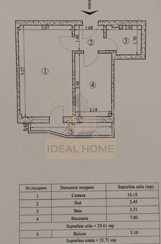 Apartament cu 1 canera - bloc nou - intabulat - foto 6