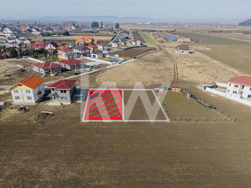 Teren intravilan 585mp Sânpetru, panoramă Lempes si padure, Comision 0% - foto 7