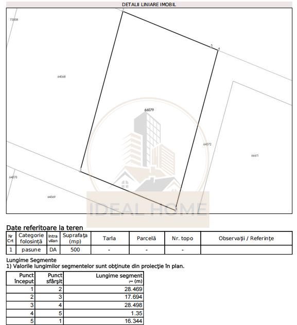 Hlincea - Teren intravilan 500 mp - foto 2