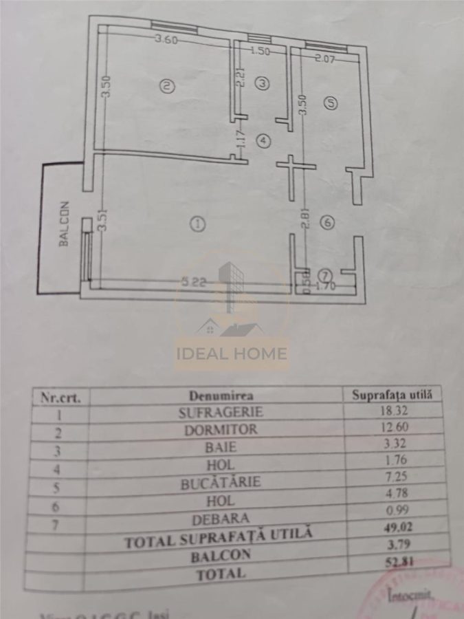 Apartament 2 camere Spali Bahlui Vis-a-vis de facultati - foto 7
