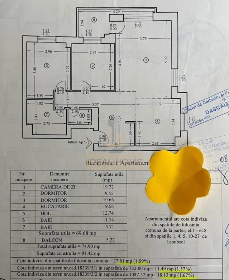 Tatarasi - 3 camere - etaj intermediar - 75mp - foto 6