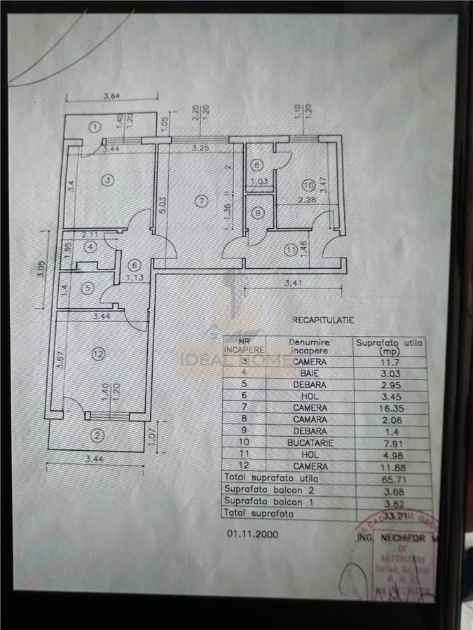 Apartament 3 camere etaj 1 rond Podu Ros - foto 4