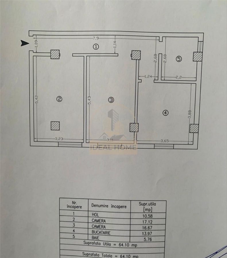 Cug - 2 Camere Decomandat - Etaj Intermediar -64Mp - Bloc 2020 - foto 7