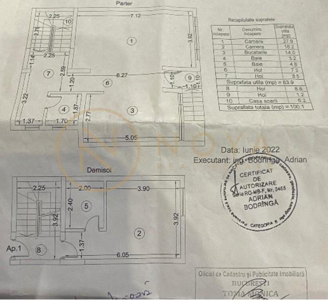 Apartament 3 camere 100mp + curte 40mp in zona Crangasi | Bloc NOU - foto 8