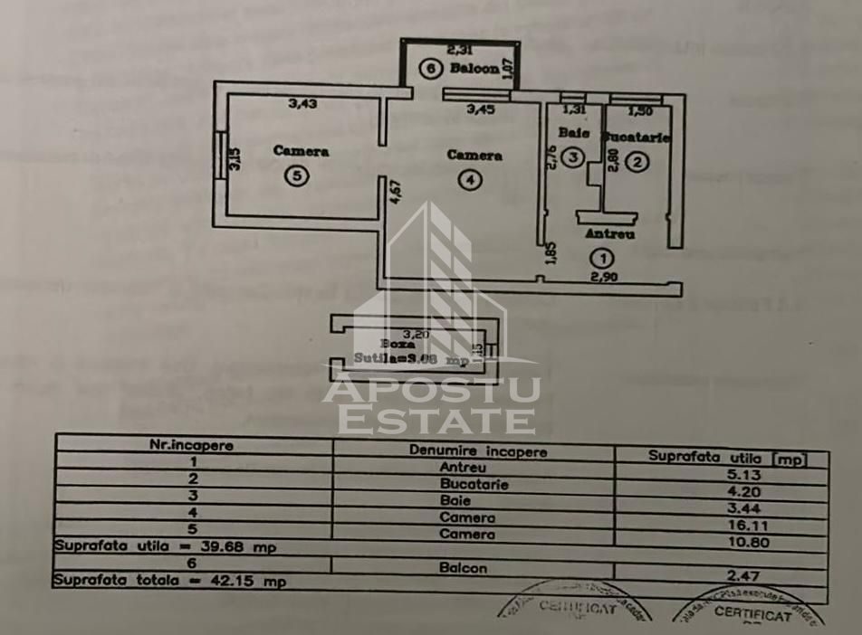 Apartament 2 camere de vanzare, zona Telegrafului/Isho, Timisoara - foto 12