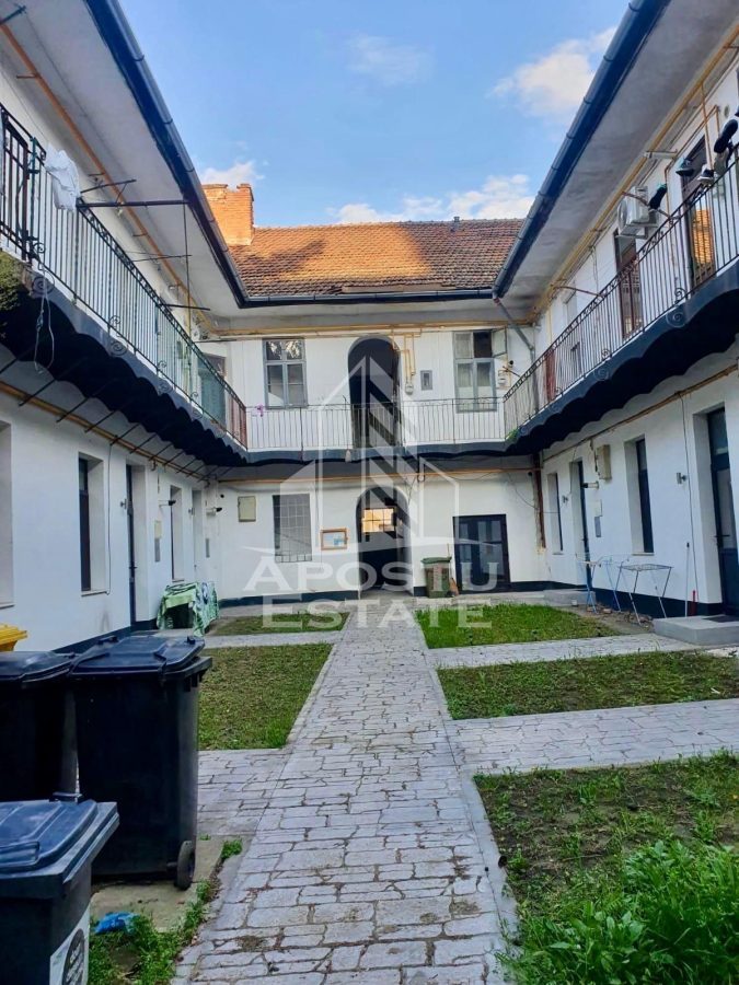 Apartament 1 camera de vanzare, curte comuna, zona Traian, Timisoara - foto 5