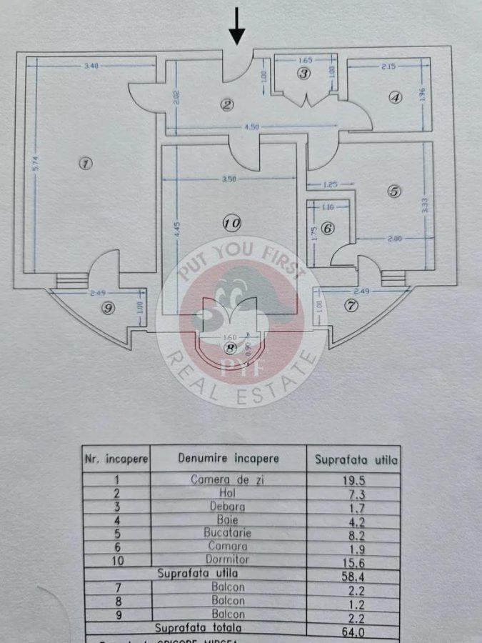 Metrou Piata Muncii | 2 Camere | 64 mp | Decomandat | B13175 - foto 6