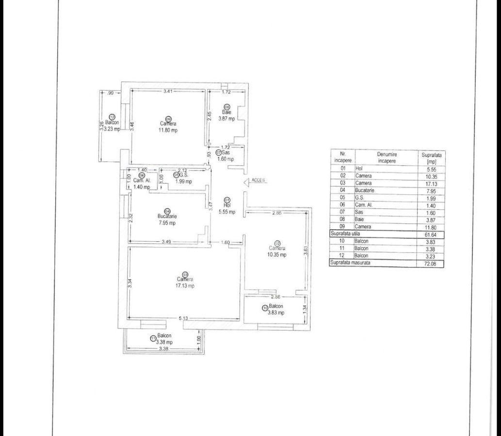 Apartament cu 3 camere, de vanzare, zona Soarelui, Timisoara - foto 22