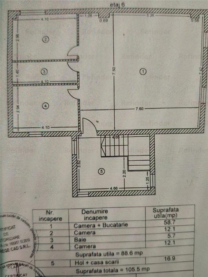 Penthouse - mansarda 3 camere renovat 2024 | Dacia - Eminescu | - foto 9