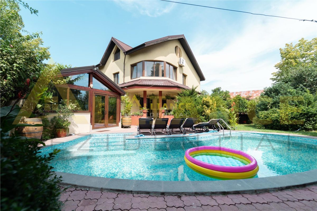 Casa Individuala - 766mp - Piscina si foisor- 7 camere 7 bai - 