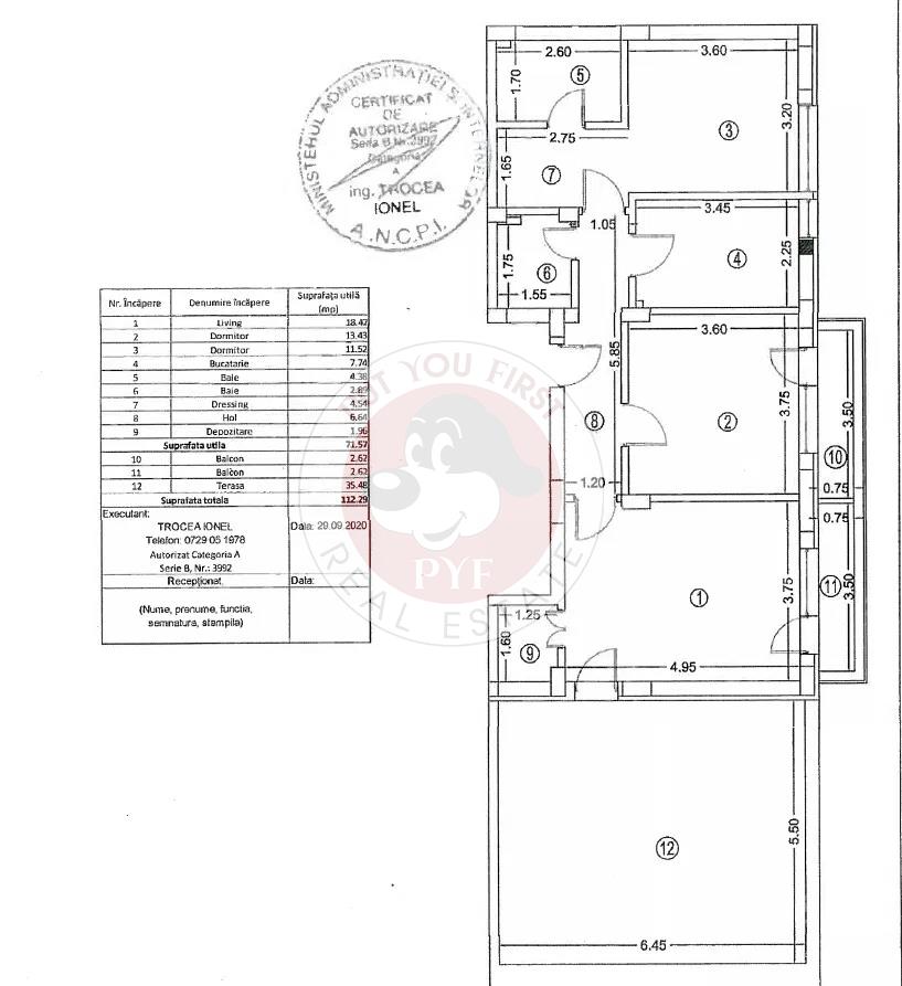Viscolului | 3 camere | Terasa + 2 blcoaane | 112mp | B13181 - foto 18