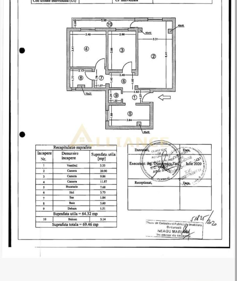 Aapartament 3 camere decomandat - Berceni - Etaj 1 - foto 12