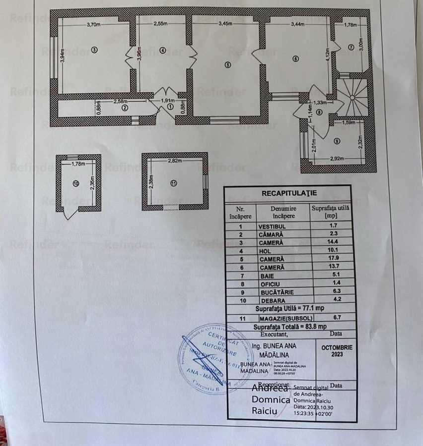 Apartament in vila | Piata Alba iulia - Decebal | parter / P+1 | - foto 15