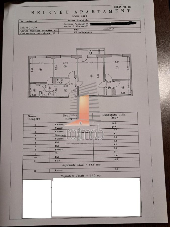 Aprtament 3 camere de vanzare, zona Mega Mall - foto 10