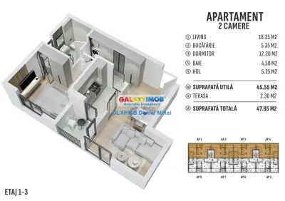 Apartament 2 camere-Incalzire pardoseala-Prelungirea Ghencea - foto 2