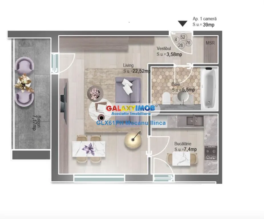 Inchiriere studio pentru birouri, MRS Gradini, Albert, Ploiesti - foto 1