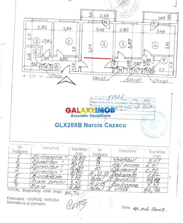 Pantelimon Vanzare apartament 4 camere ,centrala, bloc din 1981 - foto 4