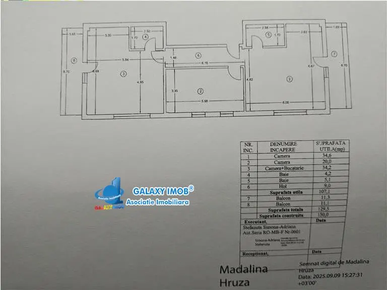 Dobrogeanu Gherea Mansarda 3 camere 130 mp - foto 2