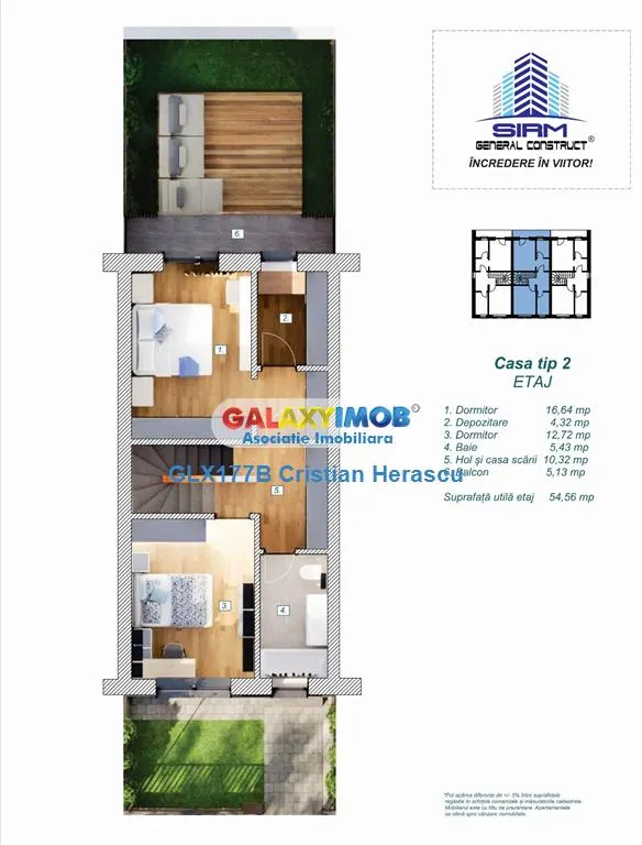 Vile tip Triplex Mogosoaia str Nichita Stanescu 72 - foto 10
