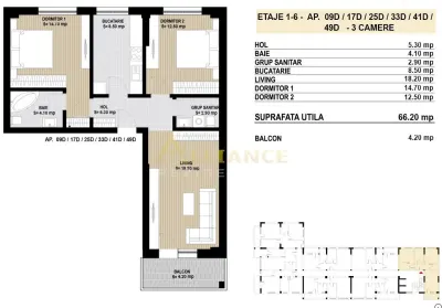 Apartament cu 3 camere | decomandat - SECTOR 4 - - foto 6