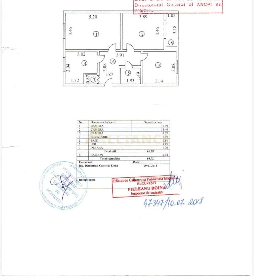 Apartament 3 camere Brancoveanu - foto 14