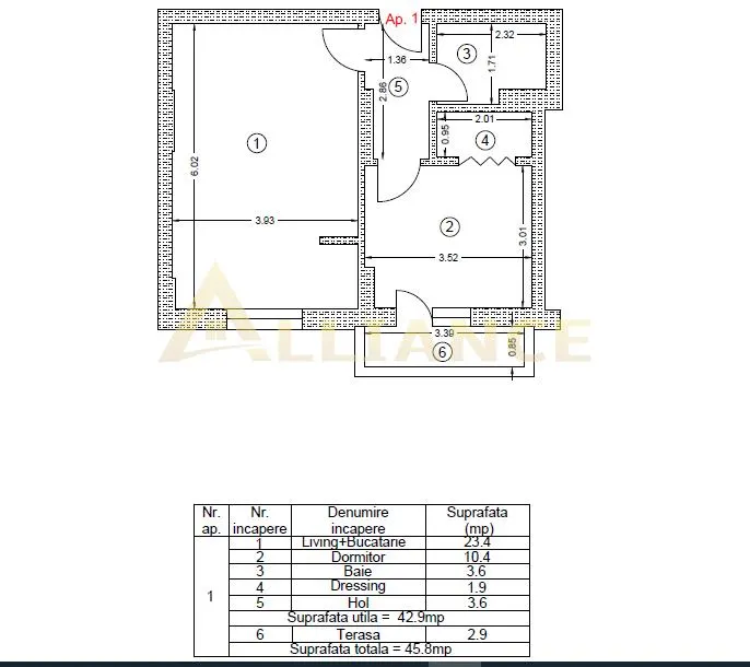 Metrou Berceni,  Biruintei, studio mobilat cu balcon - foto 9