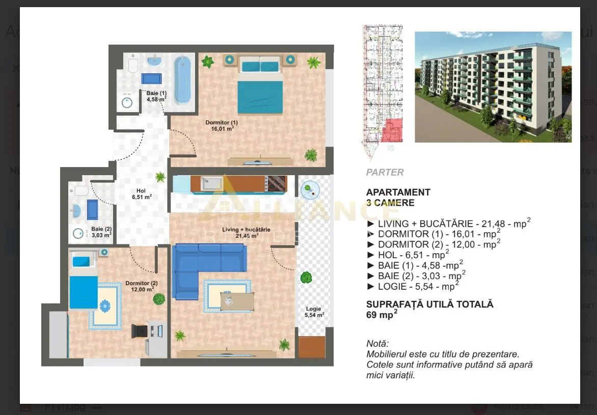 Aparatorii Patriei Ap 3 camere - foto 2