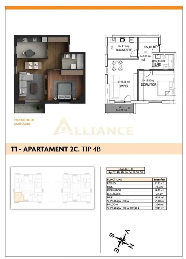 Aparatorii Patriei - Apartament 2 camere - foto 13