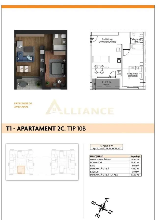Aparatorii Patriei - Apartament 2 camere - foto 14